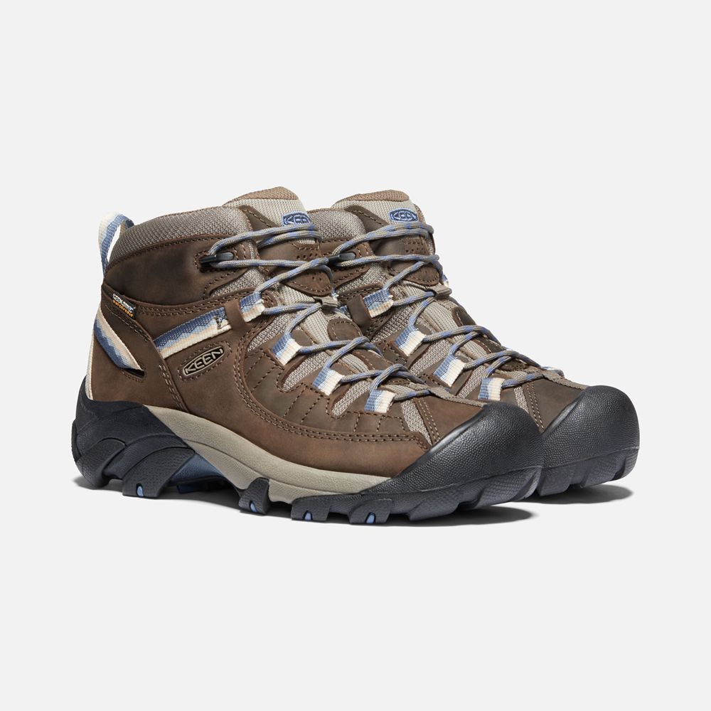 Keen Outdoor Bot Kadın Kahverengi - Targhee Ii Waterproof Mid - Türkiye LQNU49581